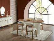 Bahama White Dining Table – Compact &amp; Stylish