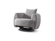 Miranda Grey Rocking Armchair - Mandiinteriors
