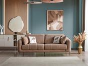 Lugano Brown Sofa – Cozy, Stylish &amp; Family-Friendly