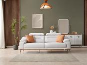 Torino Light Grey Sofa – Stylish Comfort for Homes image