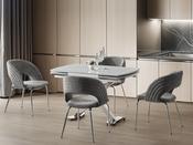 Diamond Marmo Krom Dining Set | M &amp; I Interiors