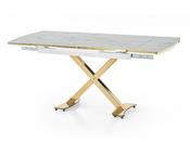Diamond Marmo Gold Dining Table | M &amp; I Interiors