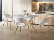Duman Gold Dining Set | M &amp; I Interiors