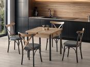Neva Wooden Effect Dining Set | M &amp; I Interiors