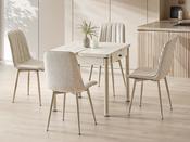 Neva Traverten Dining Set - M &amp; I Interiors