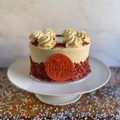 Buttercream and Raspberry Jam Valentines Cake