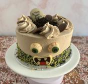 Chocolate Buttercream Halloween Monster Cake image
