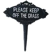 Please Keep Off The Grass Sign