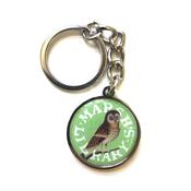 Keyring - Green Owl image