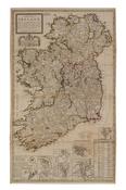 Medium Eighteenth Century Map of Ireland Poster