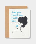 Ulysses Yes Greeting Card image