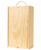 2 bottle wooden box image
