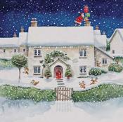 Christmas Cards - Santa Clause On The Roof