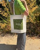 Birds of Marymount Garden Green Screen Printed Organic Cotton Tote Bag