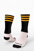 Arravale Rovers Pop Up Shop Black/Amber Midi Socks Kids &amp; Adult image