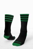 St.Ultans LGFA Pop Up Black/green Midi Socks Kids &amp; Adult image