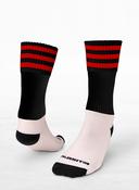 Scoil Mhuire Gan Smal Pop Up Shop Black/Red Midi Socks Kids &amp; Adult image