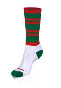 Seattle Gaels Pop Up Shop Green/Red Hooped Midi Socks Kids &amp; Adult image