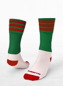 Seattle Gaels Pop Up Shop Green/Red Midi Socks Kids &amp; Adult image