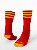 Pop Up Shop Red/Amber Midi Socks Kids &amp; Adult image