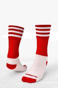 Cork Handball Pop Up Shop Red/White Midi Socks Kids &amp; Adult image