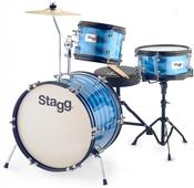 Stagg Junior 3 Piece Drumkit Blue image