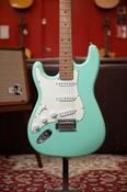 PREOWNED: Harley Benton VT  ST-62CC MN Seafoam Green - Left Hand image