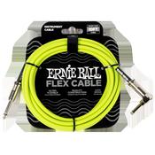 Ernie Ball (P06465) 10ft RA Flex Instrument Cable Green