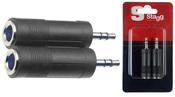 Stagg Female stereo jack/mini male stereo AC-PFSJMSH