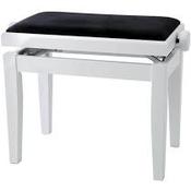 Piano Stool Rise &amp; Fall White Stool