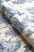 Toile Blue Fabric image