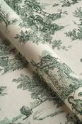 Toile Green Fabric image