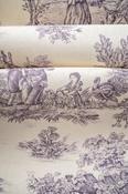 Toile Purple Fabric image