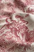 Toile Red Fabric image