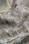 Delphine Silver Floral Fabric image