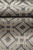 Bexley Teal Geometric Fabric image