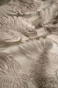Oslo Cream Taupe Leaf Fabric image