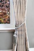 Hampton Blossom Pale Blue 90" x 90" Ready Made Curtains image
