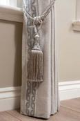 Como Greige + Milano Greige Braid Ready Made Curtains image