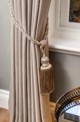 Dorset Herringbone Grey 90" x 90" Ready Made Curtains image