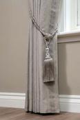 Como Greige + Lyon Greige Braid Ready Made Curtains image