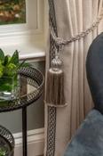 Cashel Off White 90" x 90" Ready Made Curtains image