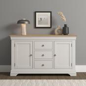 Bordeaux 2 Door 3 Drawer Sideboard Ivory/Oak