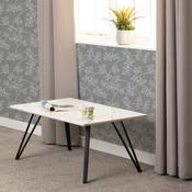 Marlow Coffee Table White Marble Effect/Black image