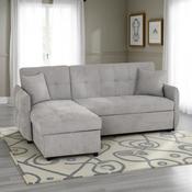 Chelsea Corner Sofa Bed -Silver Grey Fabric image