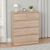 Malvern 3+2 Drawer Chest Sonoma Oak Effect image