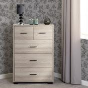 Oliver 3+2 Drawer Chest Light Oak Effect image