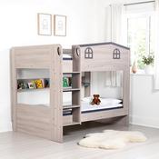 Hector 4ft Small Double Bunk Bed | Ash Grey | Space Saving image
