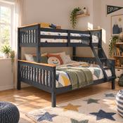 Neptune Triple Sleeper – Dark Grey/Oak Effect