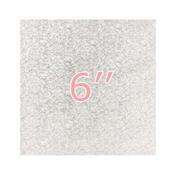 6''Cake Board Square Silver image